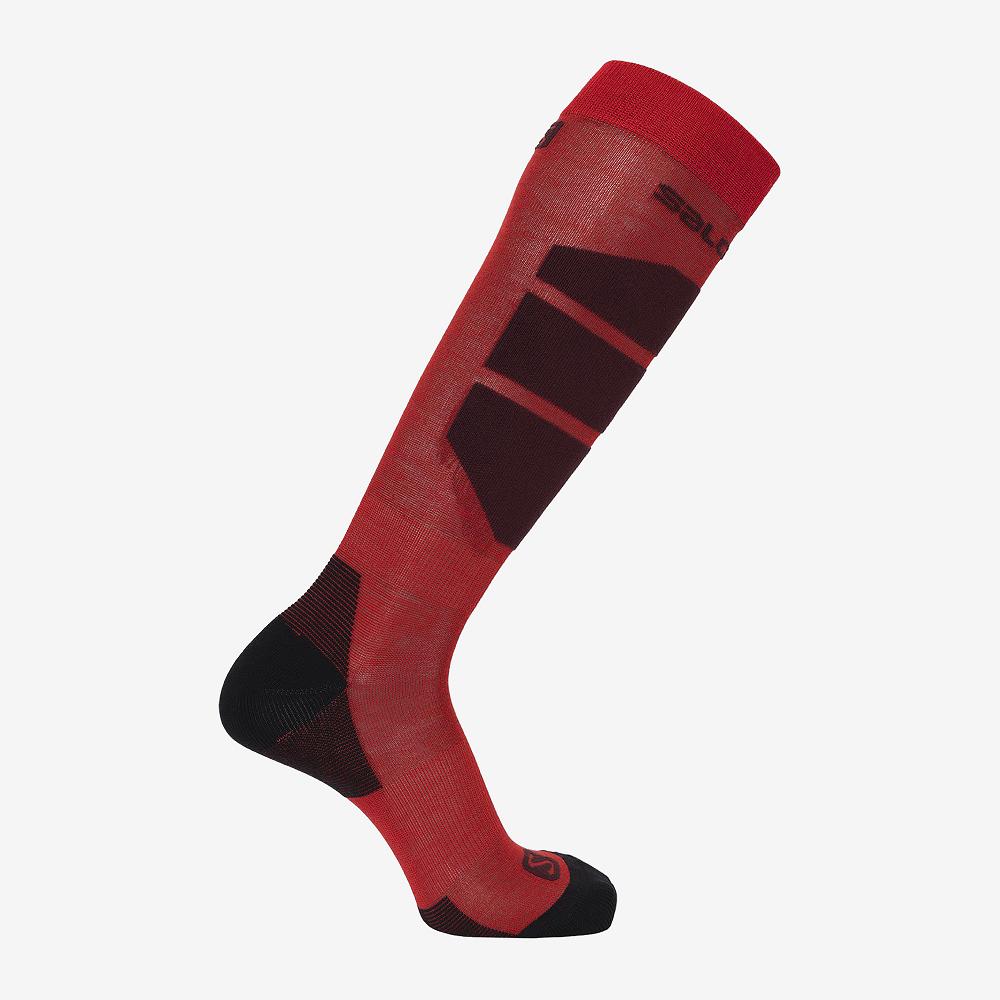 Salomon Israel COMFORT - Mens Socks - Red (SXRQ-36710)